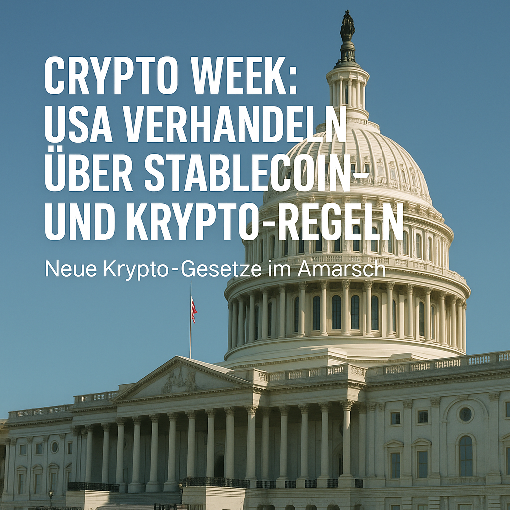Crypto Week USA verhandeln über Stablecoin- und Krypto-Regeln