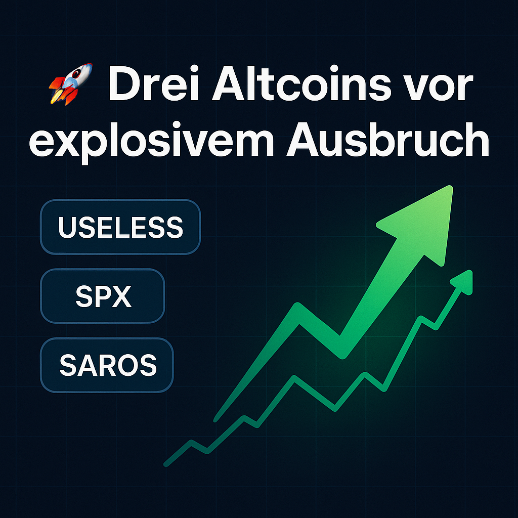 Drei Altcoins vor explosivem Ausbruch?