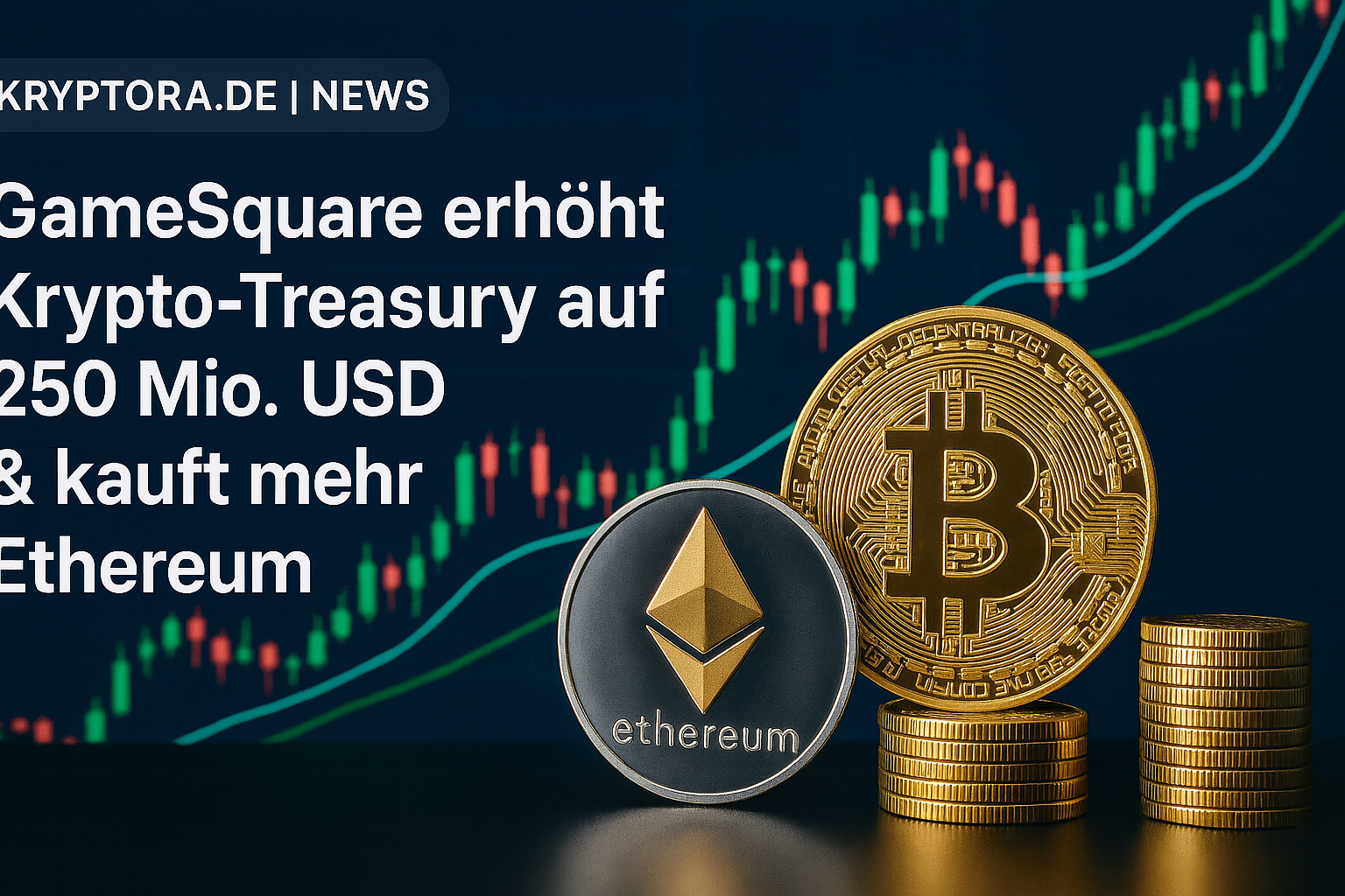 GameSquare erhöht Krypto-Treasury auf 250 Mio. USD & kauft mehr Ethereum