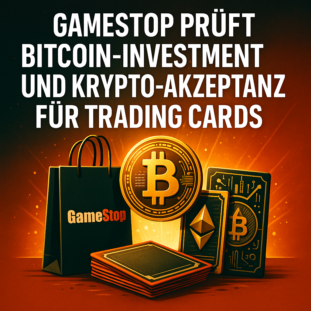 GameStop prüft Bitcoin-Investment und Krypto-Akzeptanz für Trading Cards