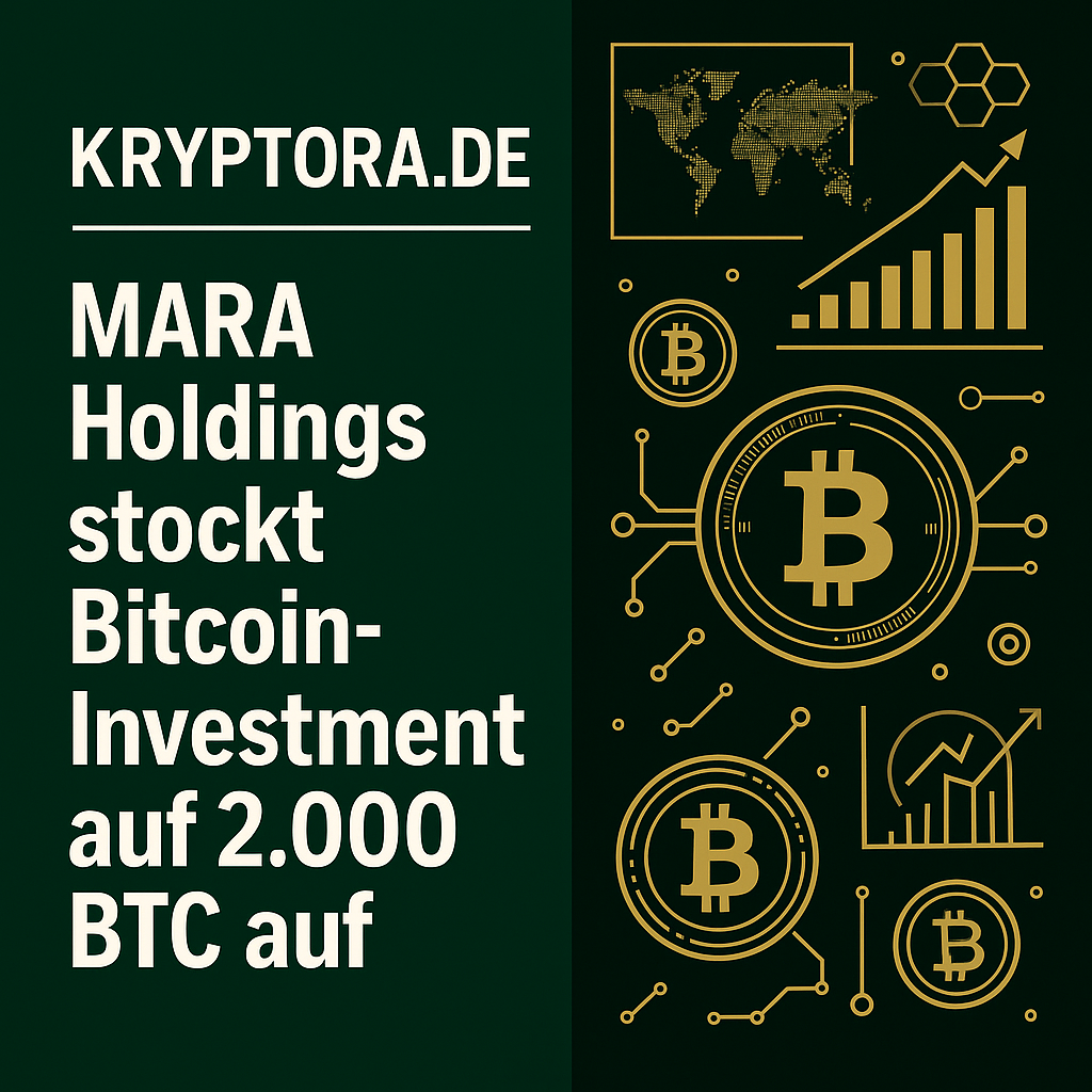 MARA Holdings stockt Bitcoin-Investment auf 2.000 BTC auf