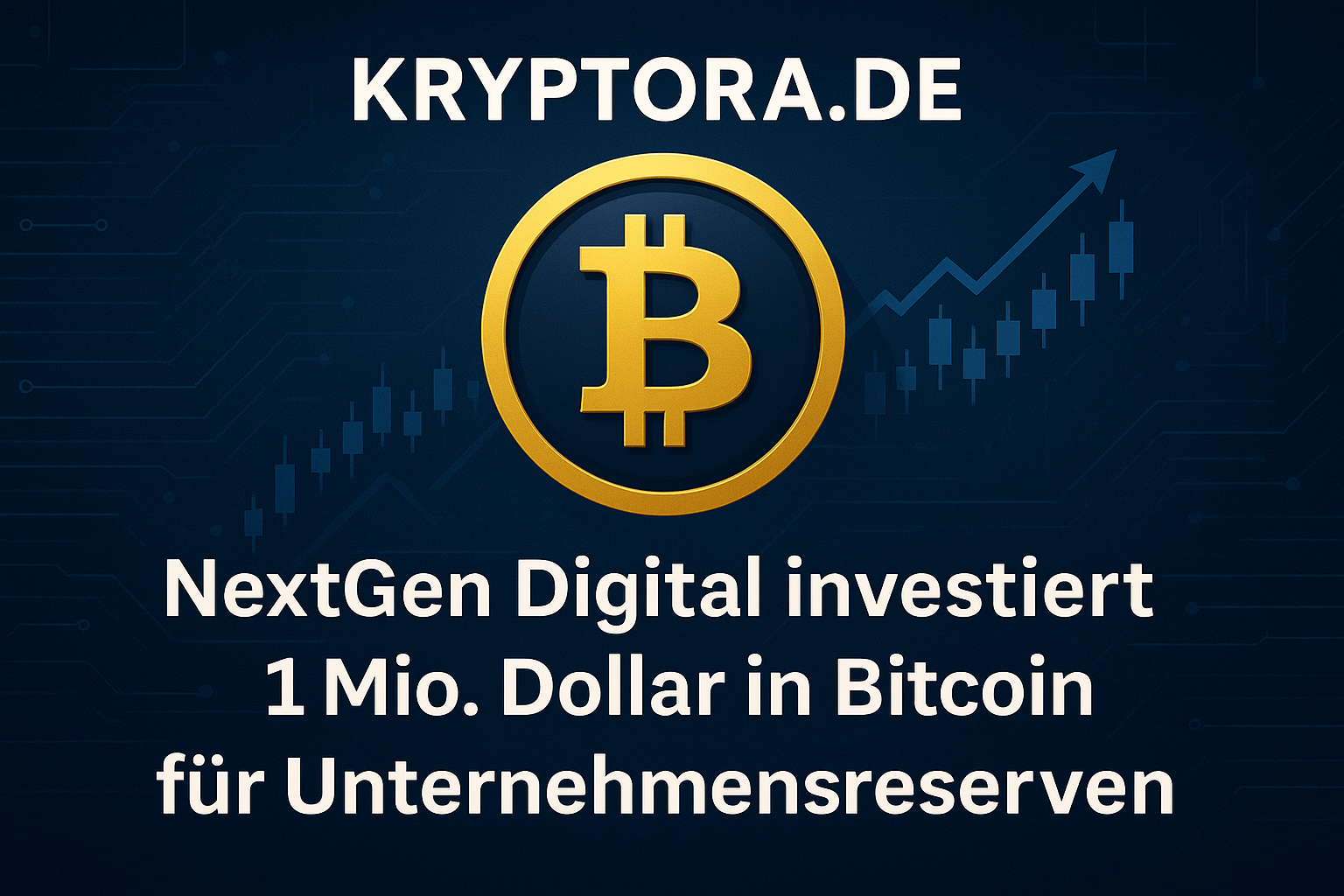 NextGen Digital investiert 1 Mio. Dollar in Bitcoin für Unternehmensreserven