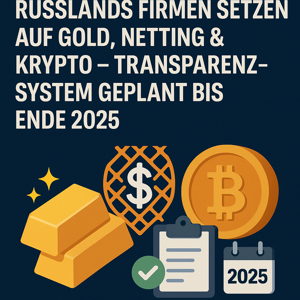 Russlands Firmen setzen auf Gold, Netting & Krypto – Transparenz-System geplant bis Ende 2025