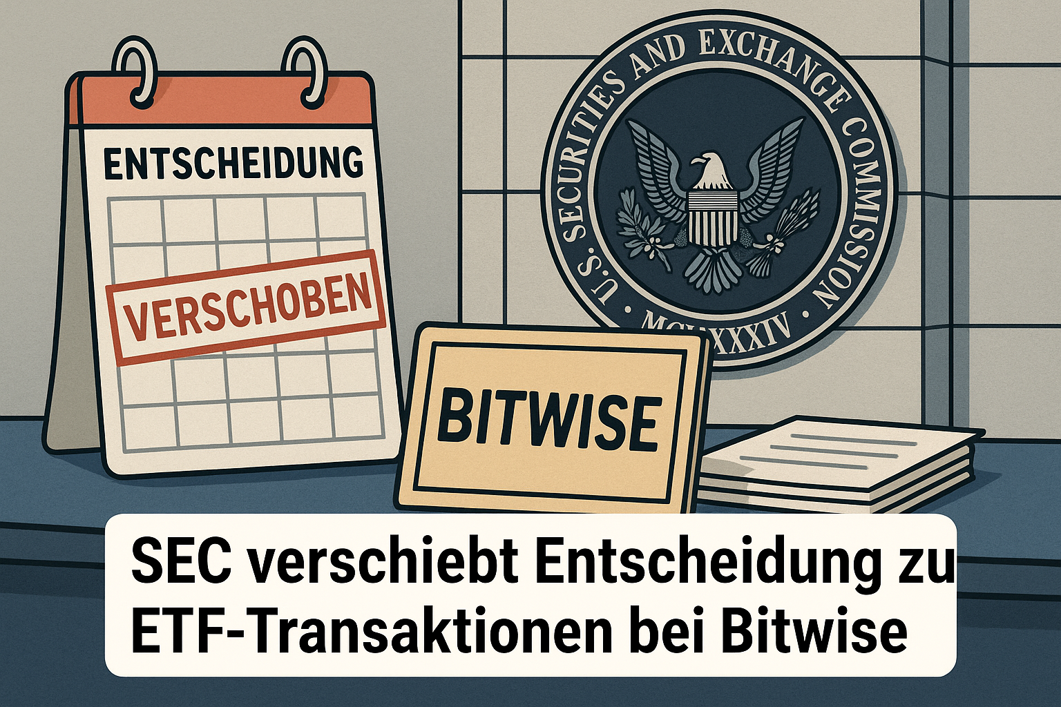 SEC verschiebt Entscheidung zu ETF-Transaktionen bei Bitwise