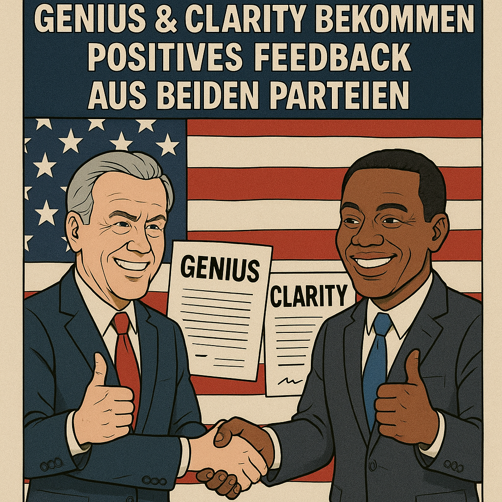US-Krypto-Gesetze GENIUS & Clarity bekommen positives Feedback aus beiden Parteien